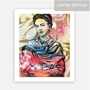 Rainbow Frida - by David Bromley