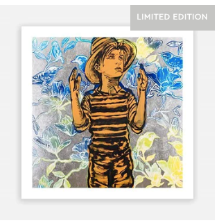 Boy with Birds - by David Bromley