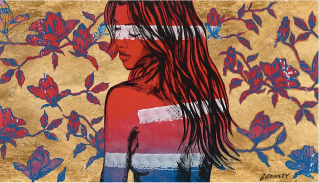 Jessica Amongst Magnolias (Gold Leaf) Size F