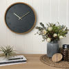 Freya Wall Clock White & Charcoal - 35cm & 50cm