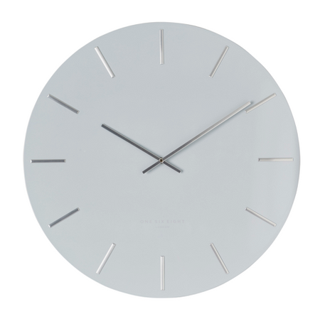Luca Light Grey (Silver) - Clock 30cm,40cm & 60cm